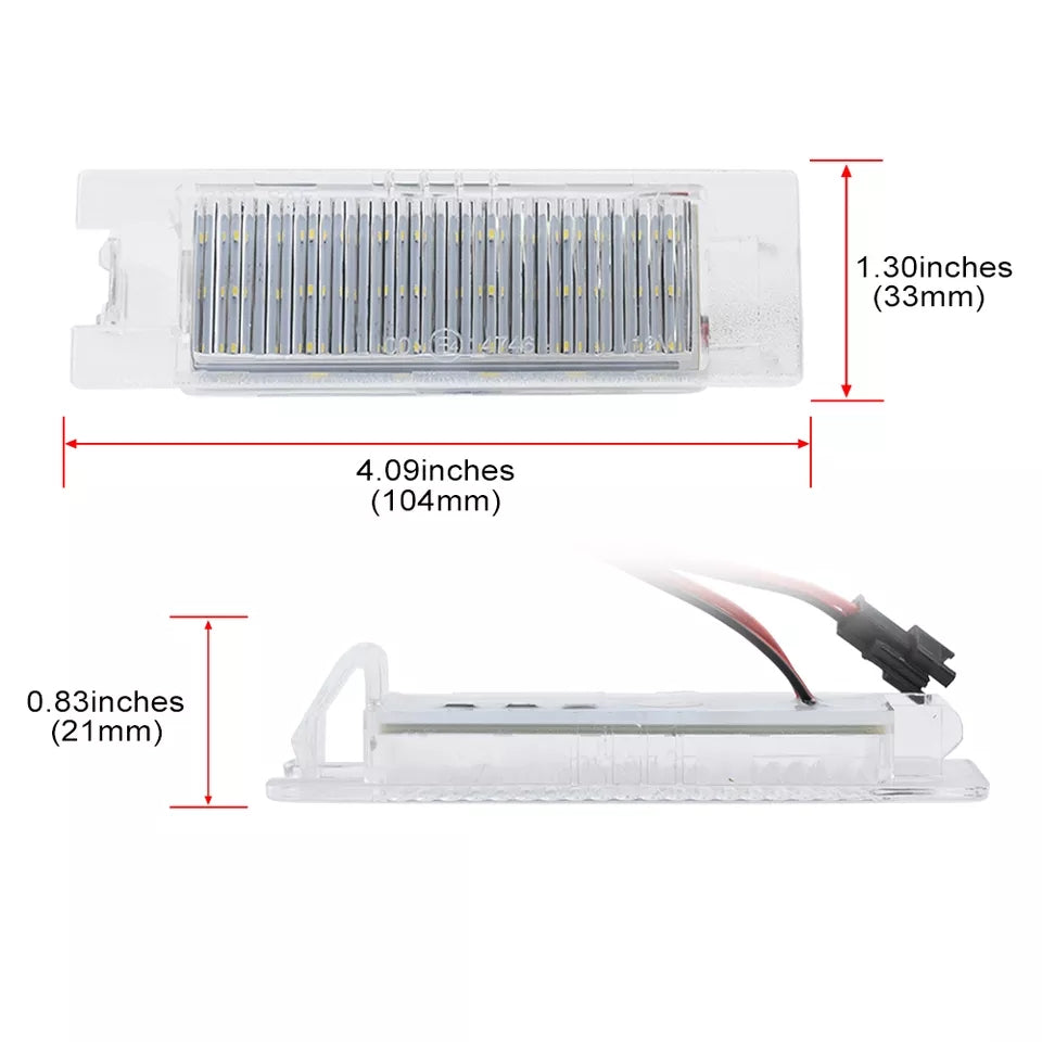 PLACCHETTE LED TARGA FIAT BRAVO PUNTO EVO TIPO GRANDE PUNTO 500L 6000K NO ERROR