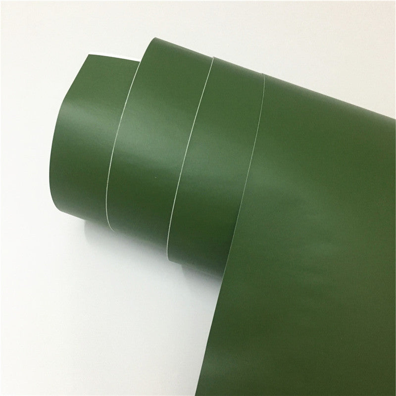 Pellicola Adesiva Verde Militare Opaco 30x150Cm Wrapping Auto Moto Matte In Vinile