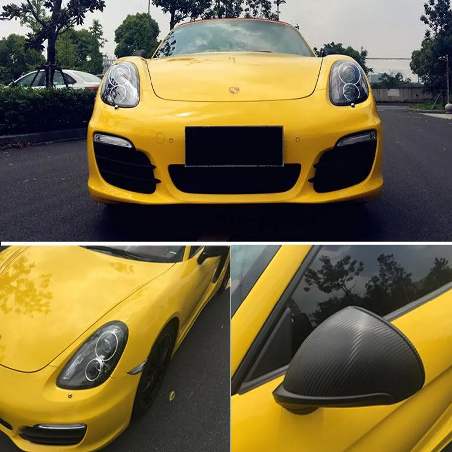 Pellicola Adesiva Giallo Lucido 30x152Cm Wrapping Auto Moto Glossy In Vinile
