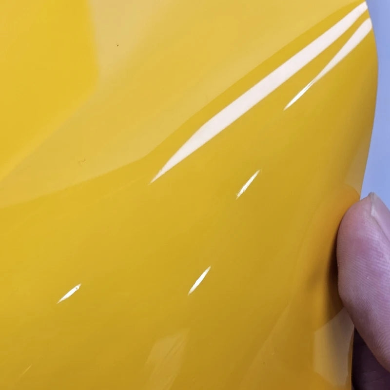 Pellicola Adesiva Giallo Lucido 30x152Cm Wrapping Auto Moto Glossy In Vinile