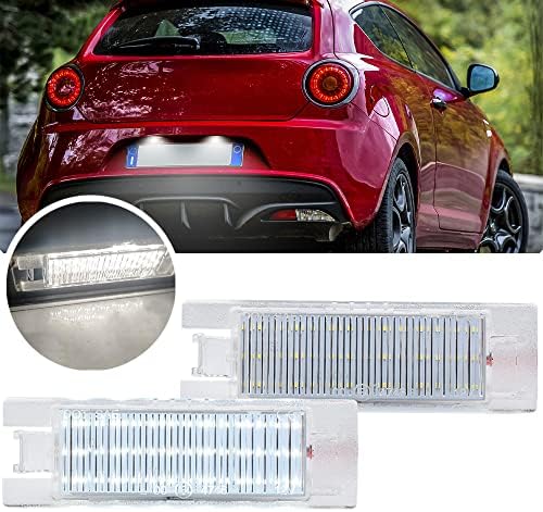 PLACCHETTE A LED LUCI TARGA ALFA ROMEO MITO 18 LED SPECIFICHE 6000K CANBUS NO ERROR