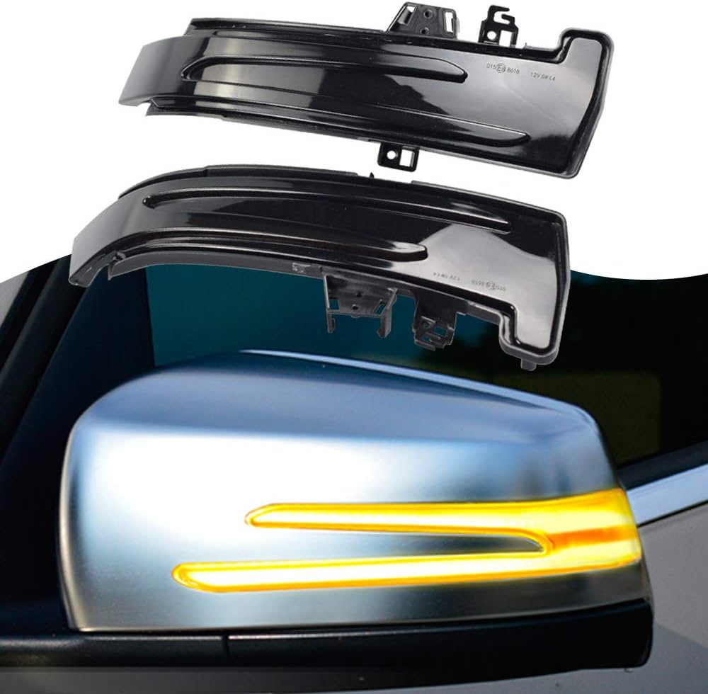 COPPIA FRECCE SPECCHIETTI LED MERCEDES CLA C117 X117 DINAMICHE NERO