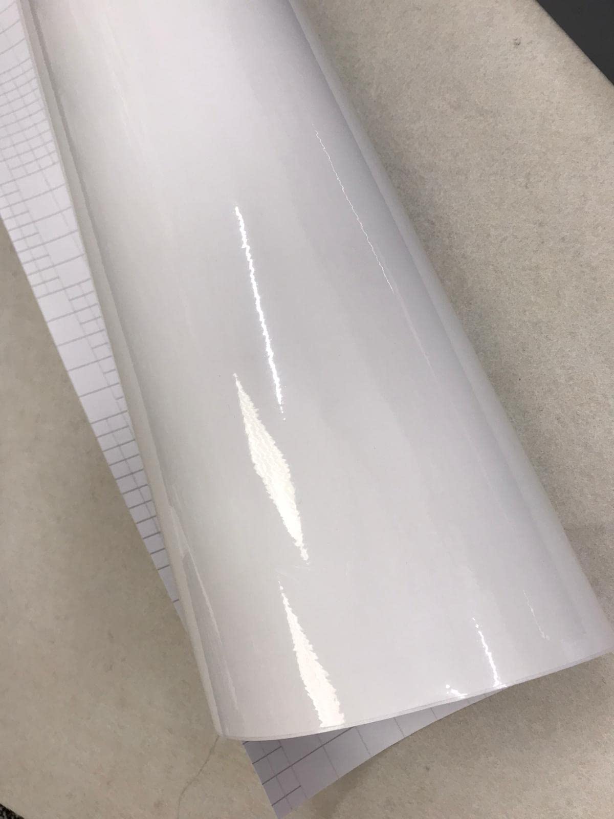 Pellicola Adesiva Bianco Lucido 30x152Cm Wrapping Auto Moto Glossy In Vinile
