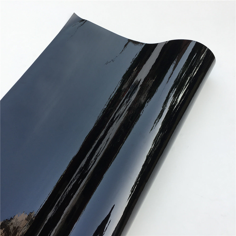 Pellicola Adesiva Nero Lucido 30x152Cm Wrapping Auto Moto Glossy In Vinile