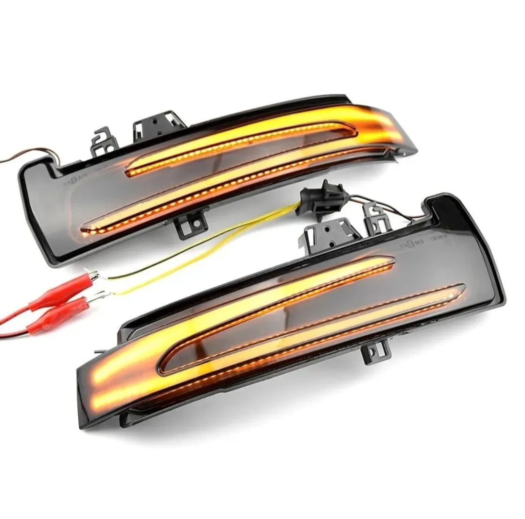 COPPIA FRECCE SPECCHIETTI LED MERCEDES CLASSE A W176 DINAMICHE NERO