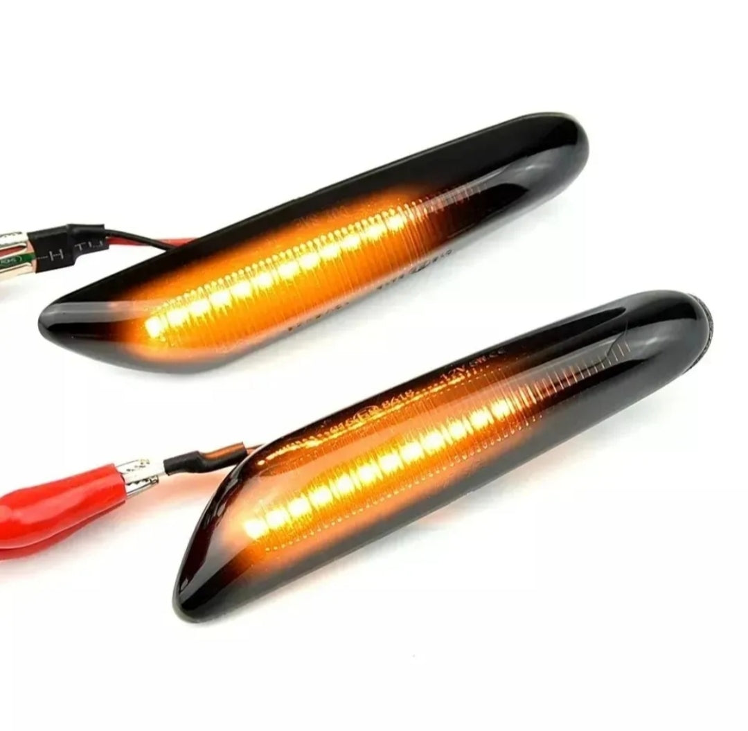 COPPIA FRECCE LATERALI BMW SERIE 1 E87 E88 E82 E83 PROGRESSIVE LED CANBUS