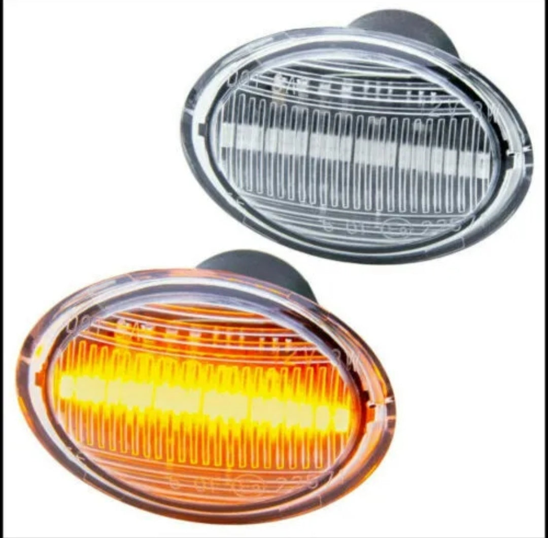 COPPIA FRECCE LATERALI PROGRESSIVE A LED PER ABARTH FIAT 500 595 500C 695