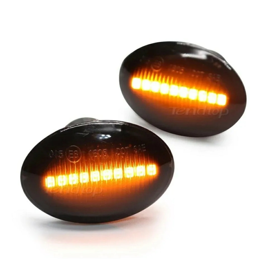 COPPIA FRECCE LATERALI PROGRESSIVE A LED PER FIAT 500L CANBUS