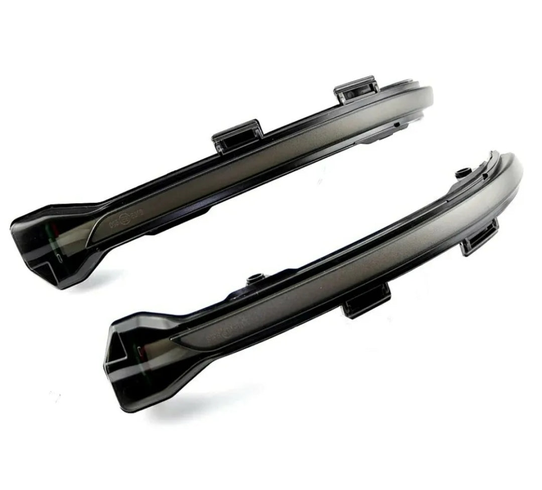 2X FRECCE SPECCHIETTI VW VOLKSWAGEN GOLF 7 7.5 A LED DINAMICHE SEQUENZIALI NERO FUMÈ
