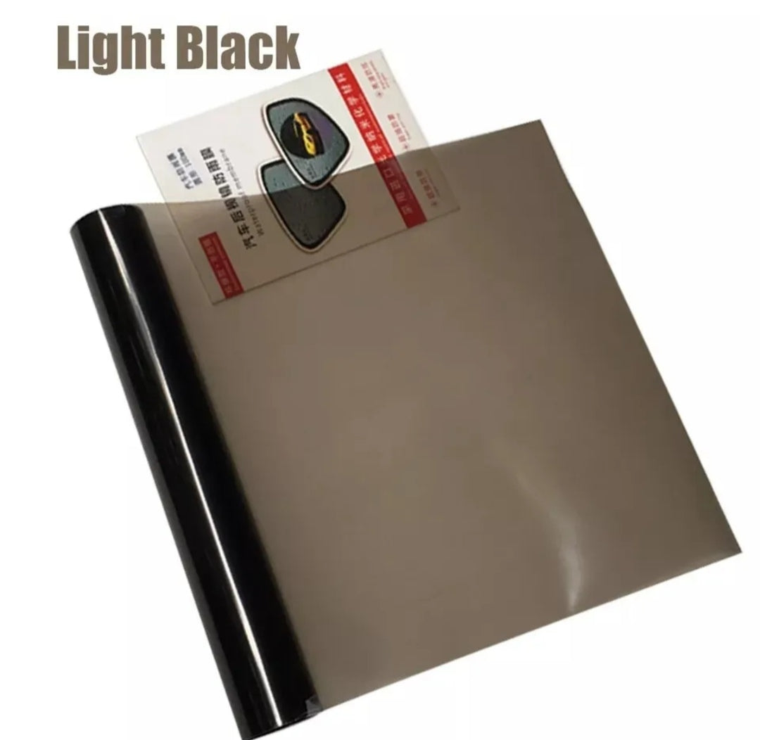 Pellicola Oscurante Adesiva Vinile Nera Per Fari Fanali Auto Moto 30x100 Vynil Wrap