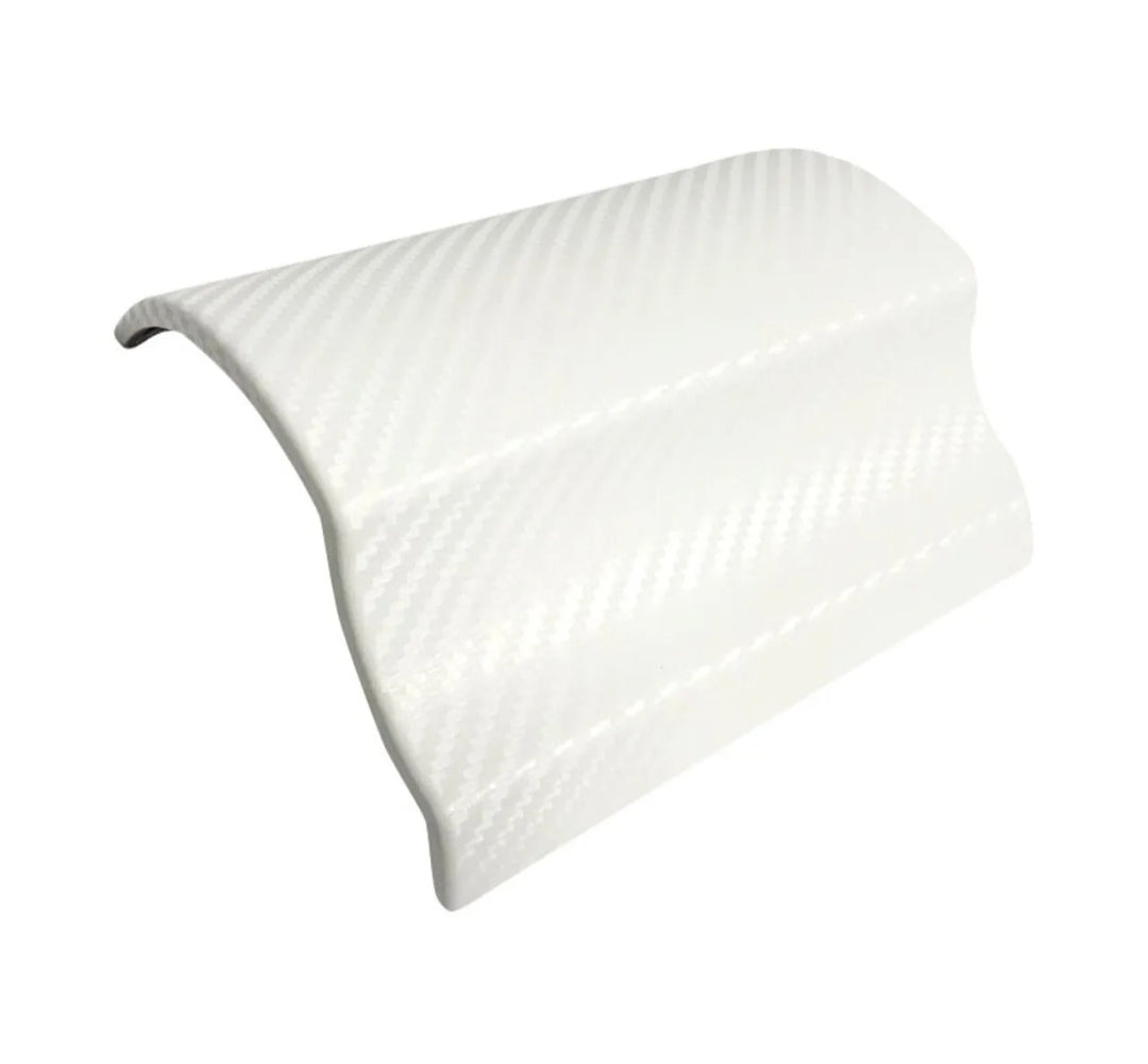 Pellicola Adesiva Trama Carbonio Bianco 3d 30x127Cm Wrapping Auto Moto In Vinile