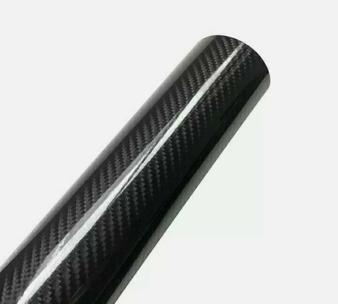 Pellicola Adesiva Trama Carbonio Nero 5d Lucido 30x152Cm Wrapping Auto Moto In Vinile