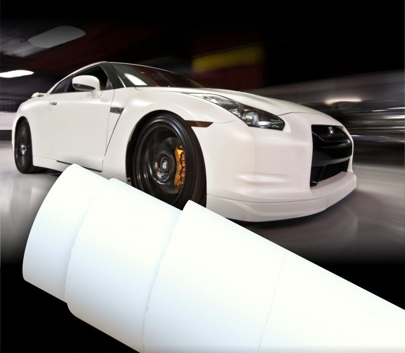 Pellicola Adesiva Bianco Opaco 30x152Cm Wrapping Auto Moto Matte In Vinile