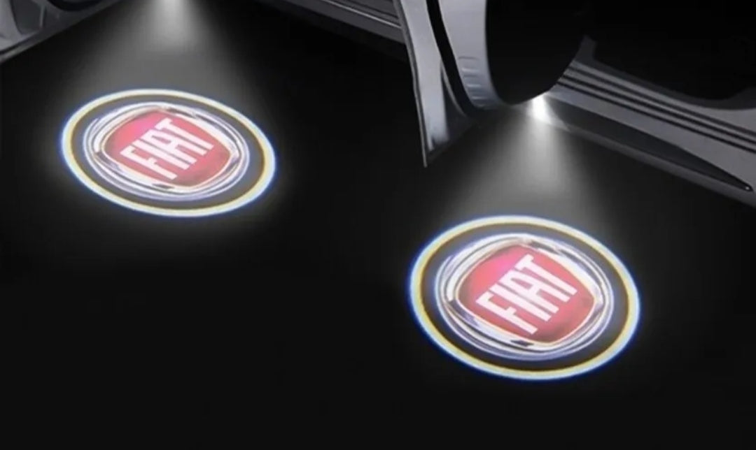 2 PROIETTORI LED LUCI SOTTOPORTA PER FIAT TIPO CON LOGO PLUG AND PLAY CANBUS