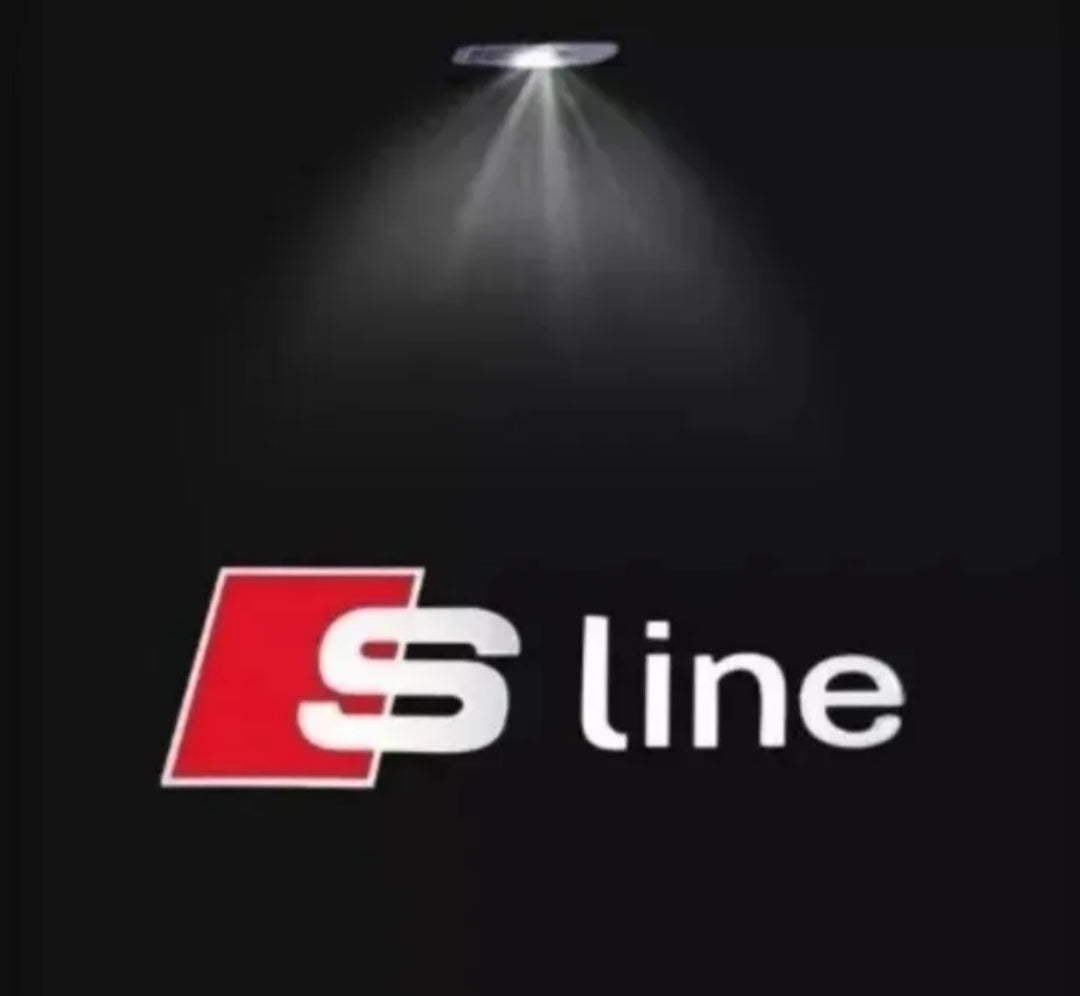 2 PROIETTORI LED LUCI SOTTOPORTA PER AUDI Q3 Q5 Q7 TT R8 CON LOGO PLUG AND PLAY CANBUS