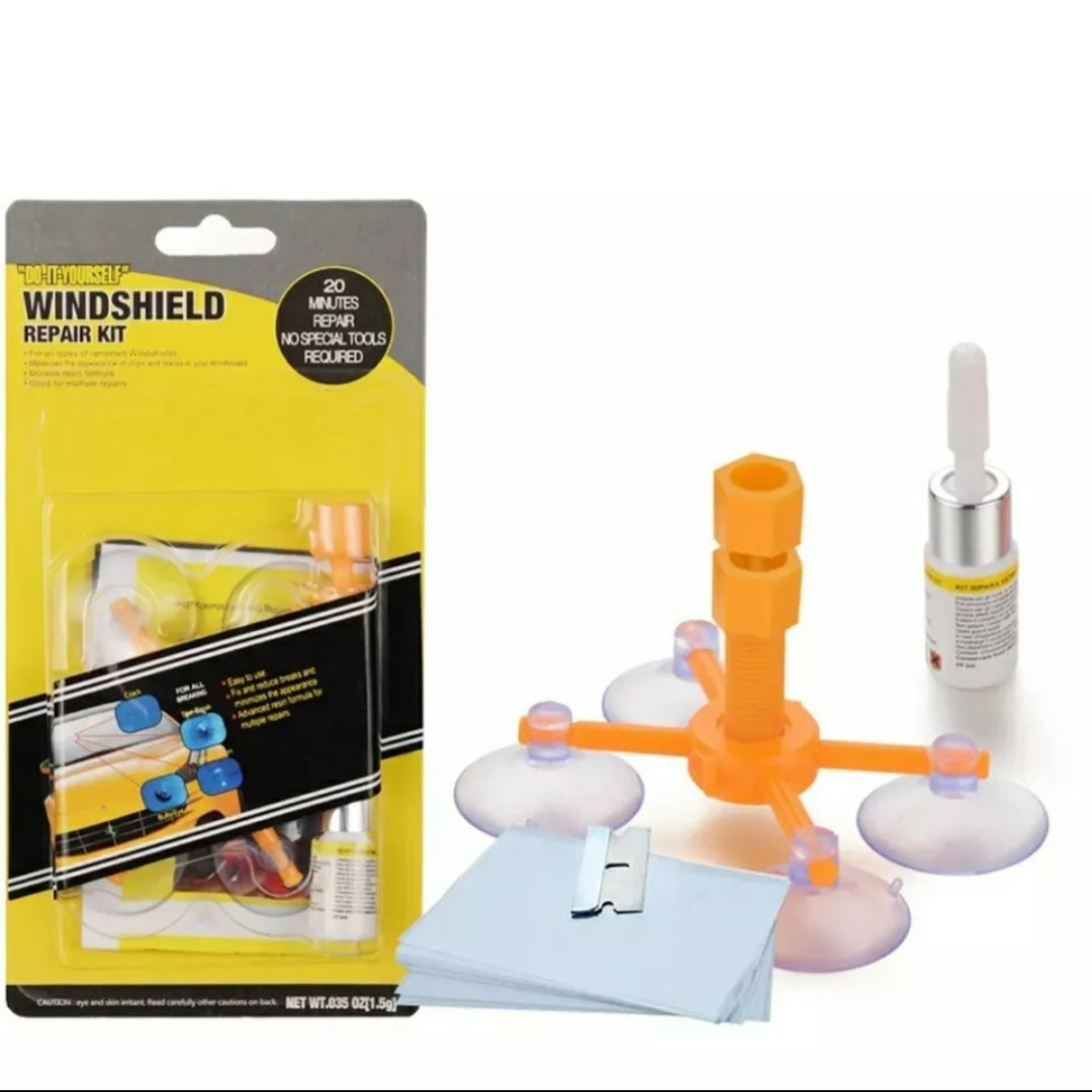 Kit Ripara Vetri Parabrezza Fai Da Te Auto Con Resina