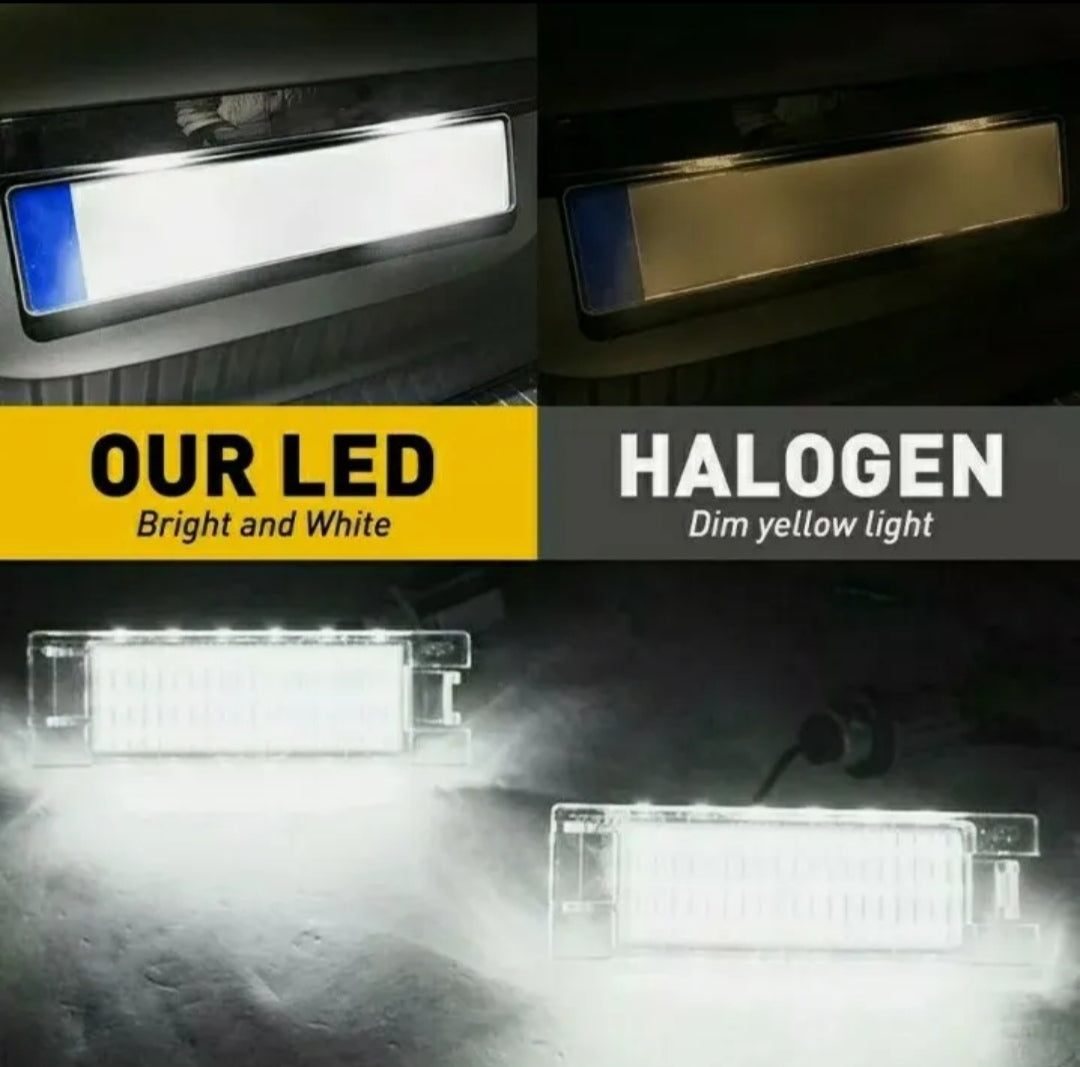 PLACCHETTE A LED LUCI TARGA ALFA ROMEO MITO 18 LED SPECIFICHE 6000K CANBUS NO ERROR