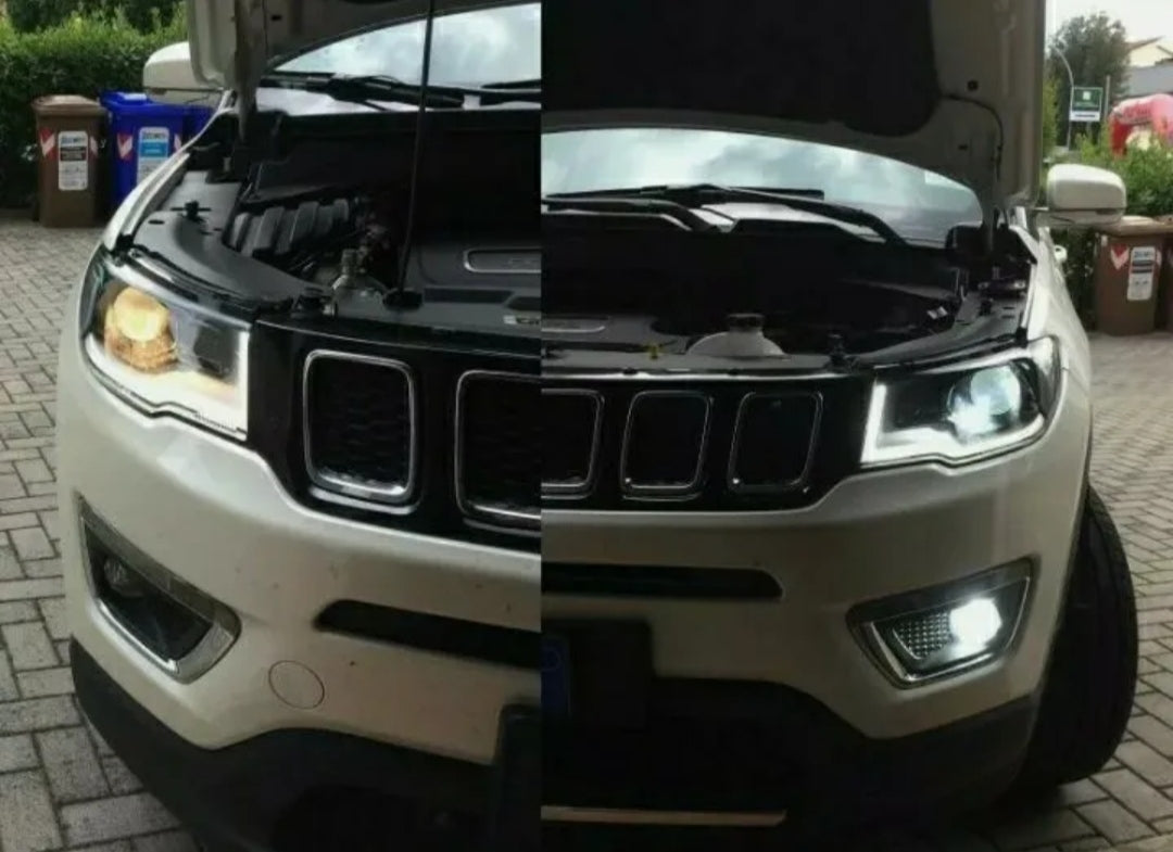 COPPIA LAMPADE FENDINEBBIA JEEP COMPASS 2 H11 LED CSP CANBUS 6000K NO ERROR