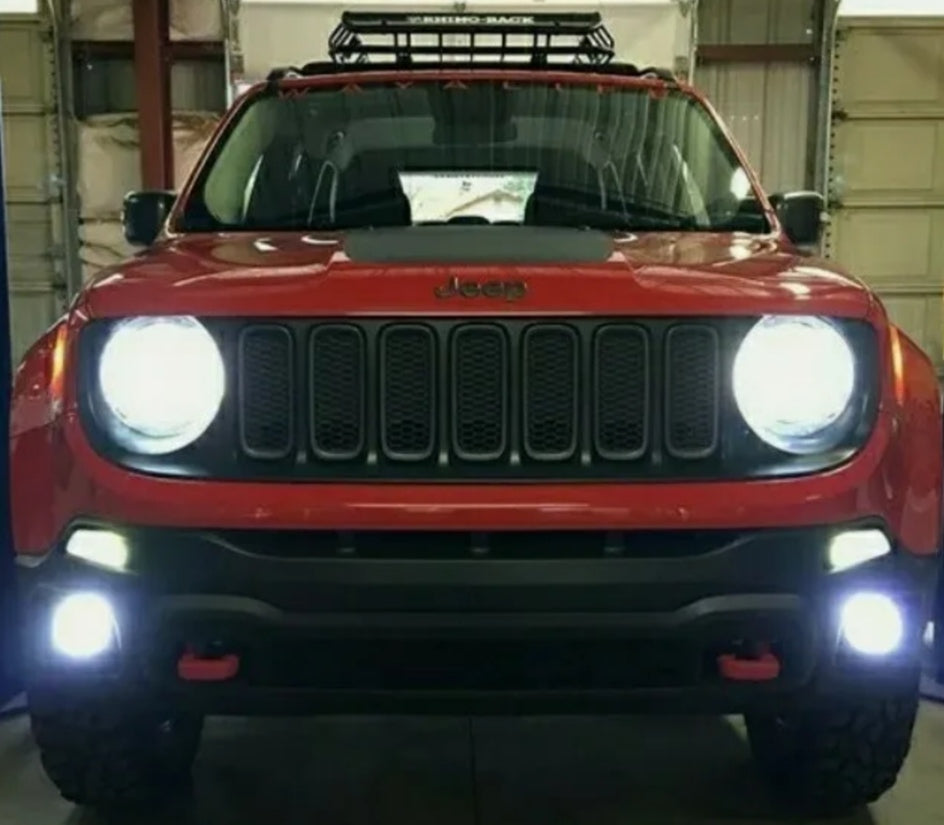 COPPIA LAMPADE FENDINEBBIA JEEP RENEGADE H11 LED CSP CANBUS 6000K NO ERROR