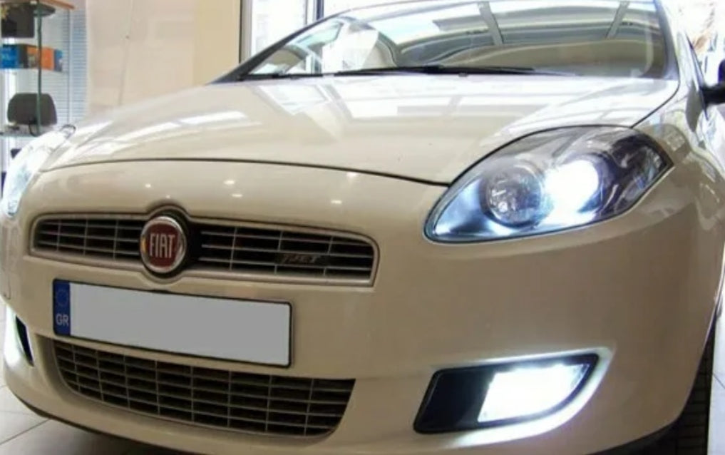 KIT LED H1 CSP FIAT BRAVO II MK2 CANBUS NO ERROR 6000K 12000LM BIANCO PER ANABBAGLIANTI