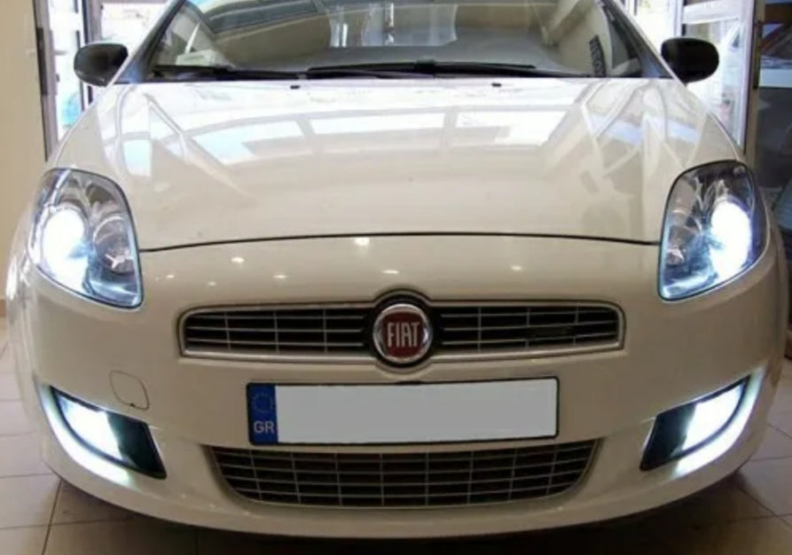 KIT LED H1 CSP FIAT BRAVO II MK2 CANBUS NO ERROR 6000K 12000LM BIANCO PER ANABBAGLIANTI