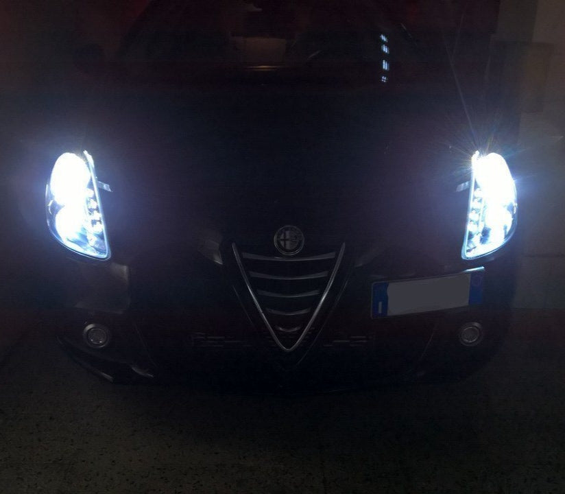 KIT LED H1 CSP ALFA ROMEO GIULIETTA CANBUS NO ERROR 6000K 12000LM BIANCO PER ABBAGLIANTI