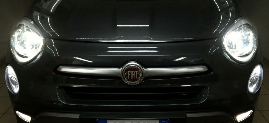 LAMPADE H4 LED FIAT 500X RESTYLING 12000 LUMEN ANABBAGLIANTE + ABBAGLIANTE CANBUS NO ERROR