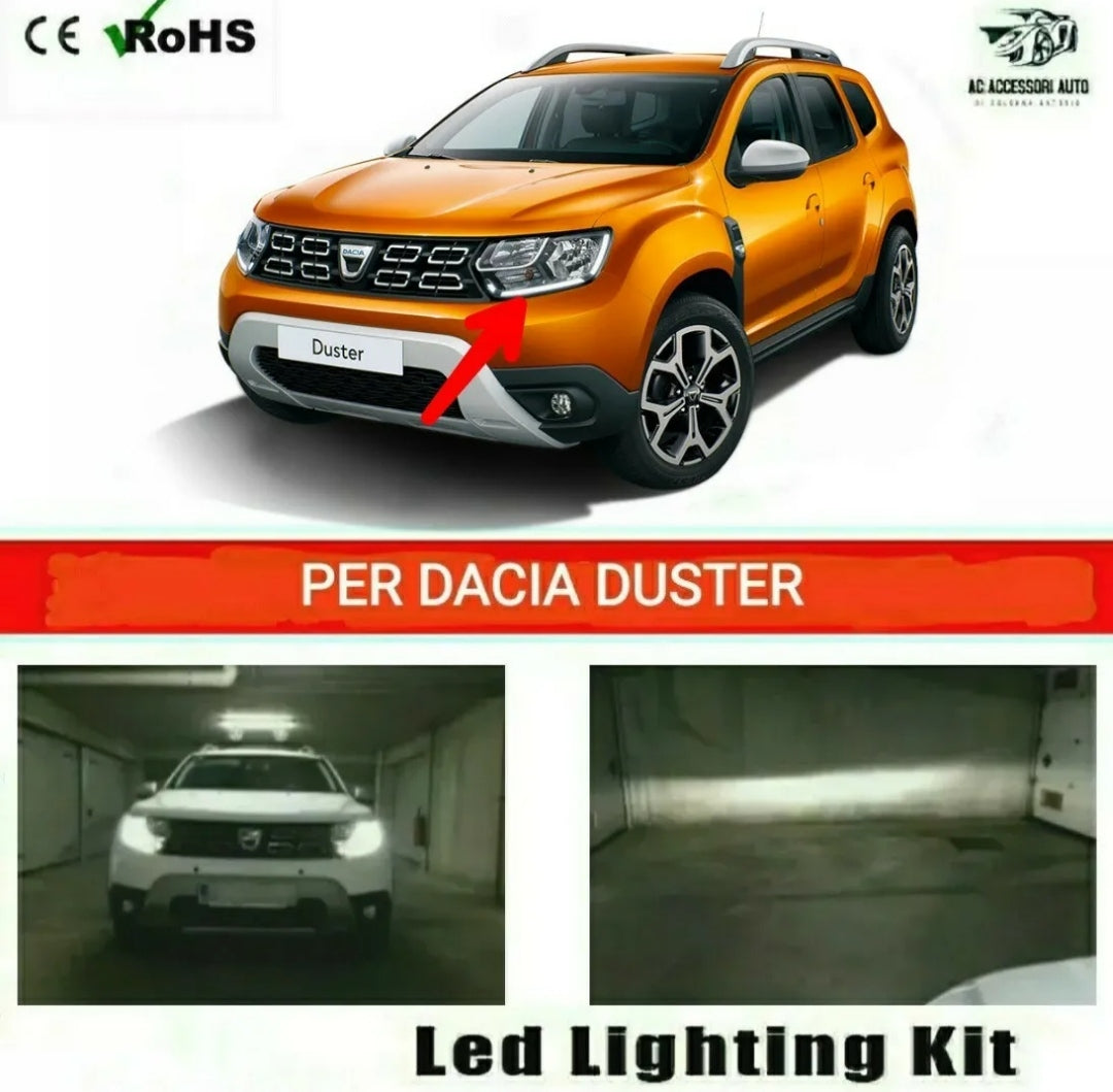 KIT LED H7 PER ANABBAGLIANTI DACIA DUSTER II 6000K CANBUS NO ERROR