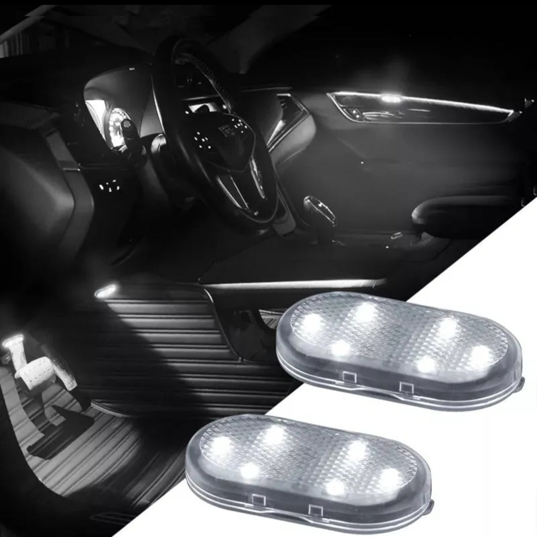 Luce Led Touch Ricarica USB Per Vano Piedi Abitacolo Interni Auto