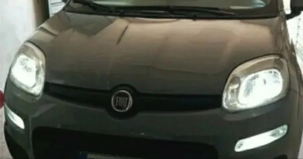 COPPIA LUCI DIURNE DRL LED FIAT PANDA 3° 6000K P21W BAY15D CANBUS NO ERROR