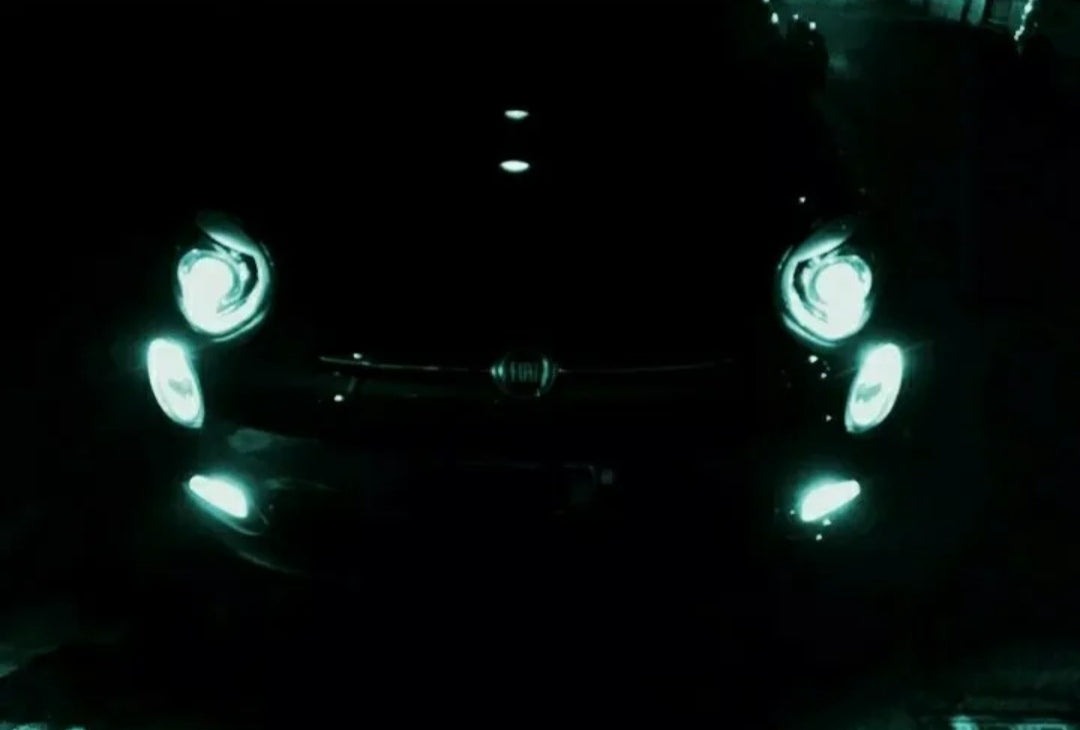 COPPIA LUCI DIURNE DRL LED FIAT 500X FINO AL 2016 6000K P21W CANBUS NO ERROR