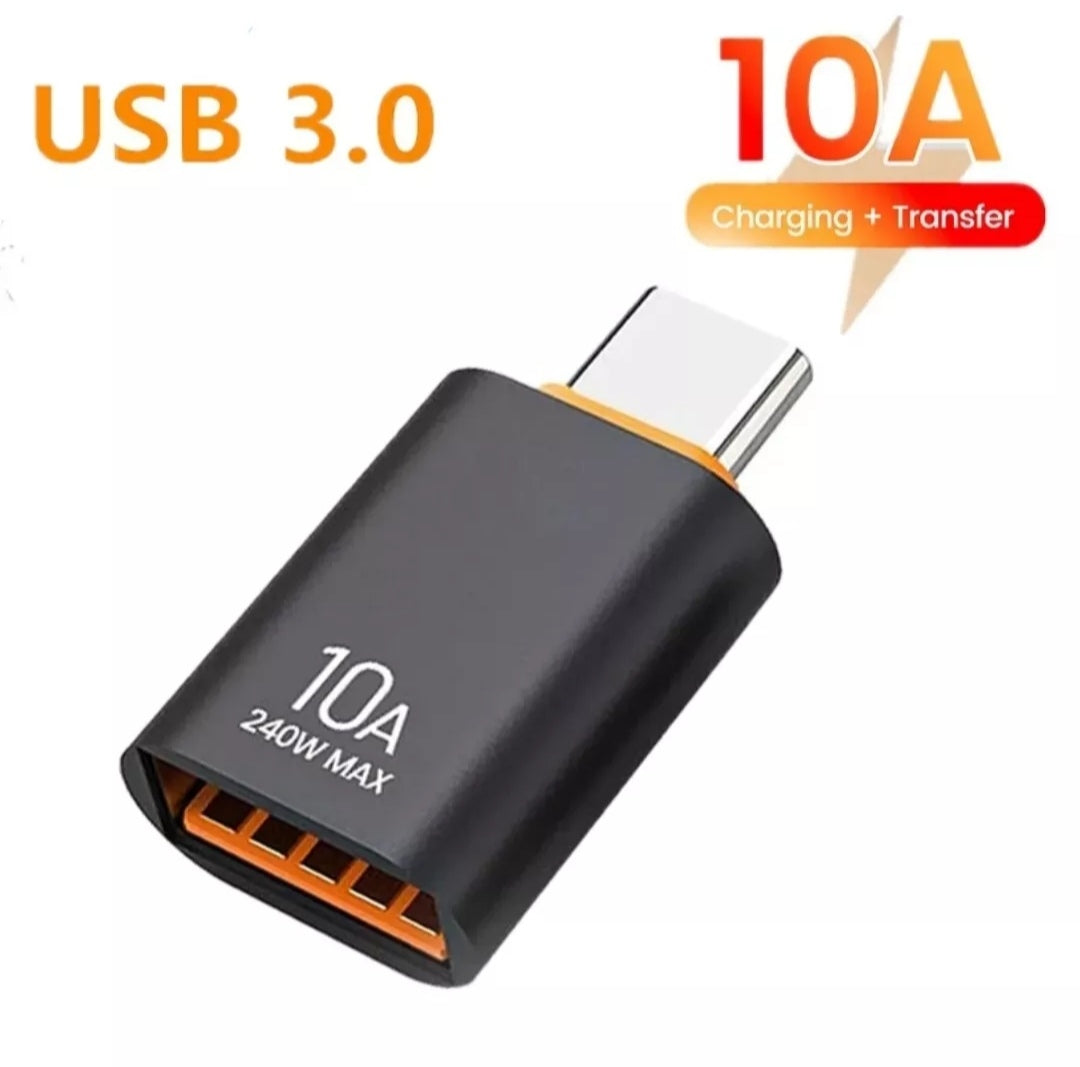 ADATTATORE OTG DA USB-A FEMMINA A USB C TIPO C MASCHIO CONVERTITORE UNIVERSALE