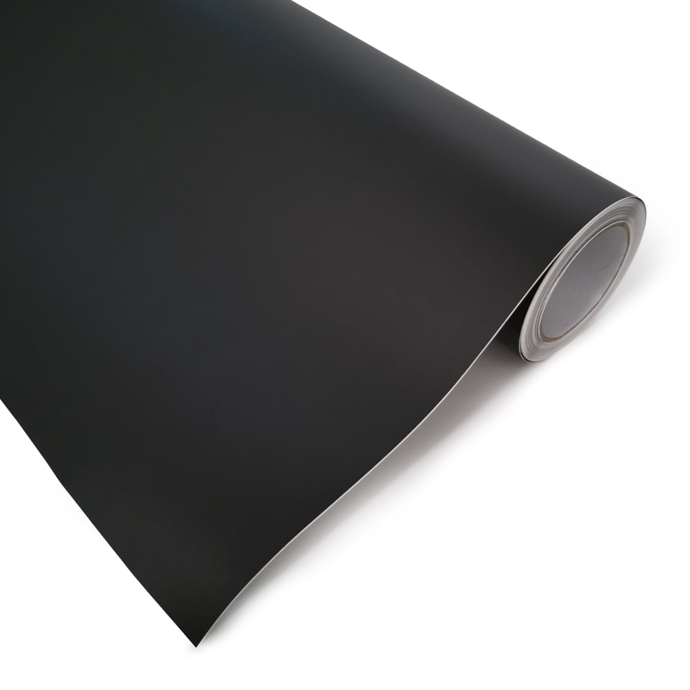 Pellicola Adesiva Nero Opaco 30x152Cm Wrapping Auto Moto Matte In Vinile