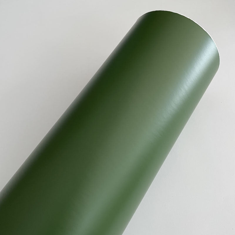 Pellicola Adesiva Verde Militare Opaco 30x150Cm Wrapping Auto Moto Matte In Vinile