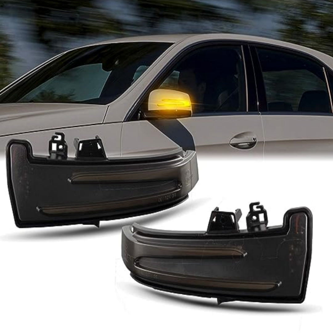 COPPIA FRECCE SPECCHIETTI LED MERCEDES CLASSE A W176 DINAMICHE NERO