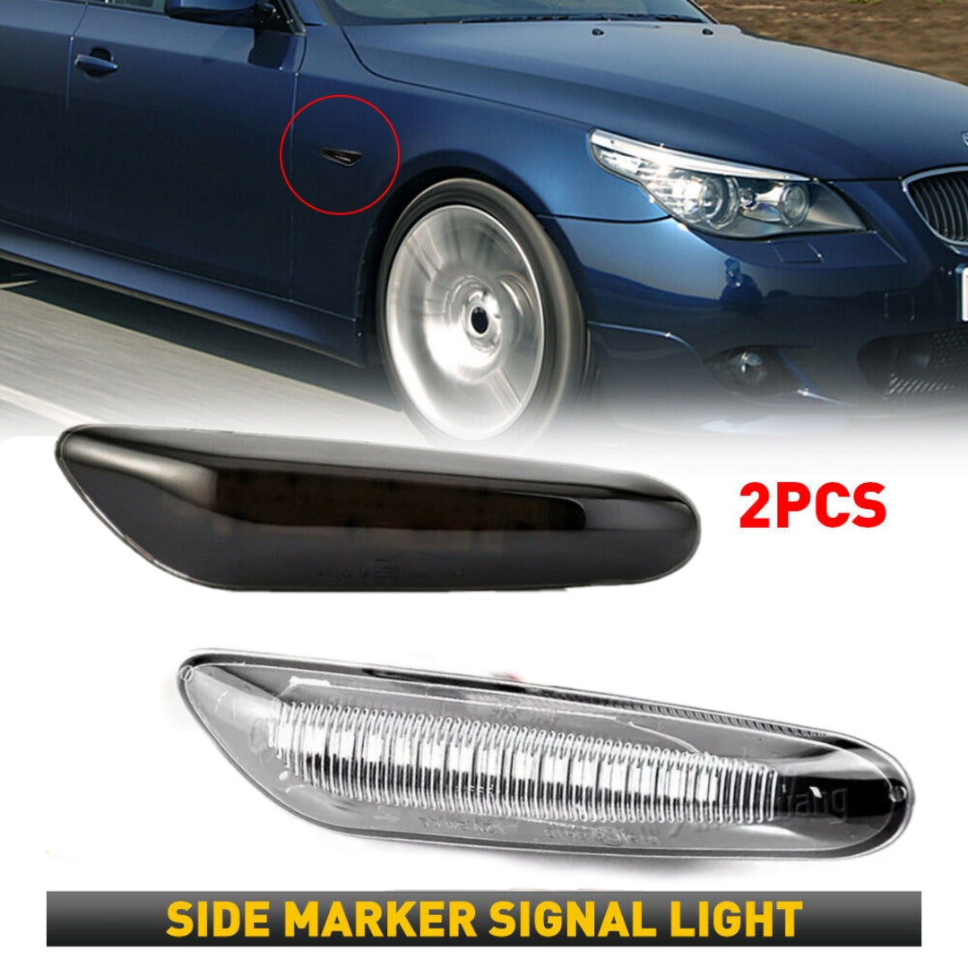 COPPIA FRECCE LATERALI BMW SERIE 5 E60 E61 TOURING PROGRESSIVE LED CANBUS