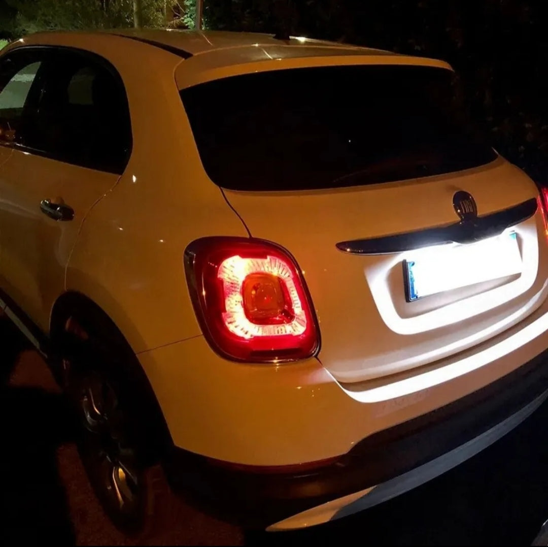 PLACCHETTE A LED LUCI TARGA 18 LED SPECIFICHE FIAT 500X 6000K NO ERROR