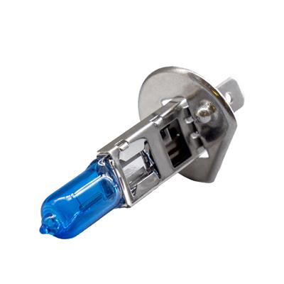 COPPIA LAMPADINE H1 ALOGENE SUPER ULTRA WHITE EFFETTO XENON 55W