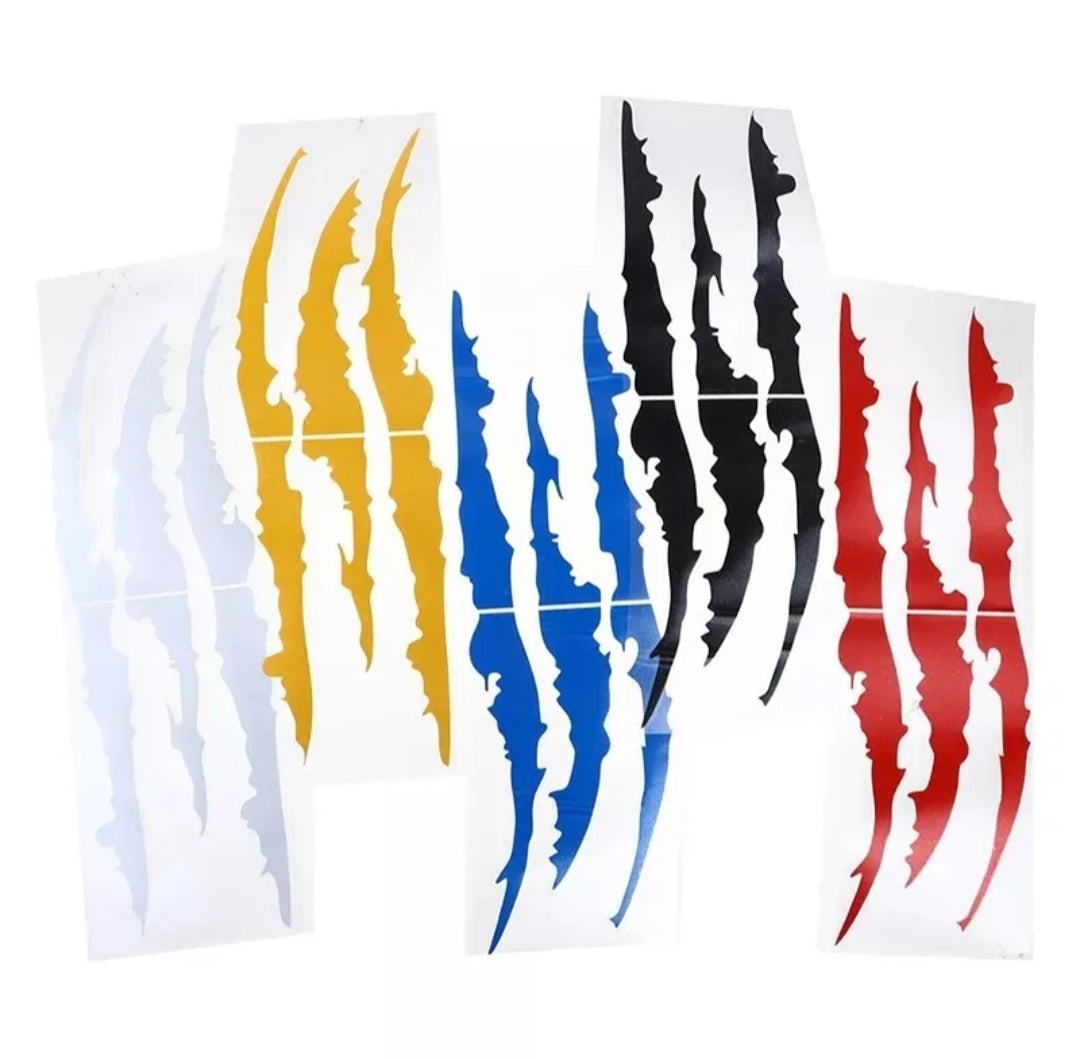 Sticker Adesivo Decal Graffio Graffi Artigli Artiglio Claw Vynil Auto Moto