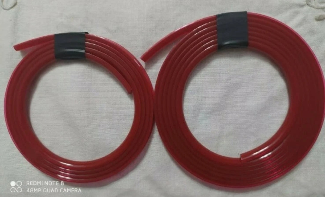 Alfa Romeo Mito Profilo Bordino Rosso Adesivo Per Paraurti Anteriore Tuning