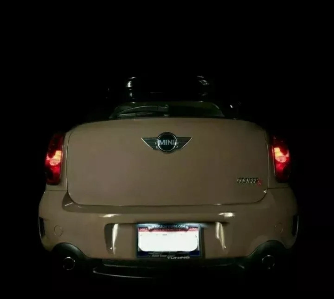 COPPIA LUCI TARGA LED MINI COUNTRYMAN R60 T10 W5W CANBUS 100% NO ERROR BIANCO