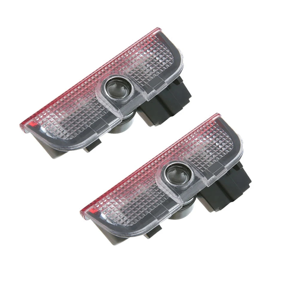 2 PROIETTORI LED LUCI SOTTOPORTA PER VOLKSWAGEN T-ROC CON LOGO PLUG AND PLAY CANBUS