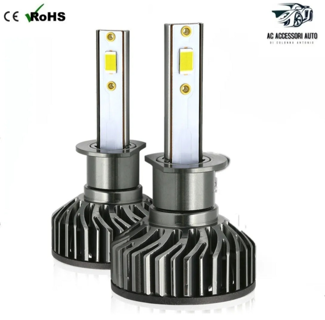 KIT LED H1 CSP ALFA ROMEO GIULIETTA CANBUS NO ERROR 6000K 12000LM BIANCO PER ABBAGLIANTI
