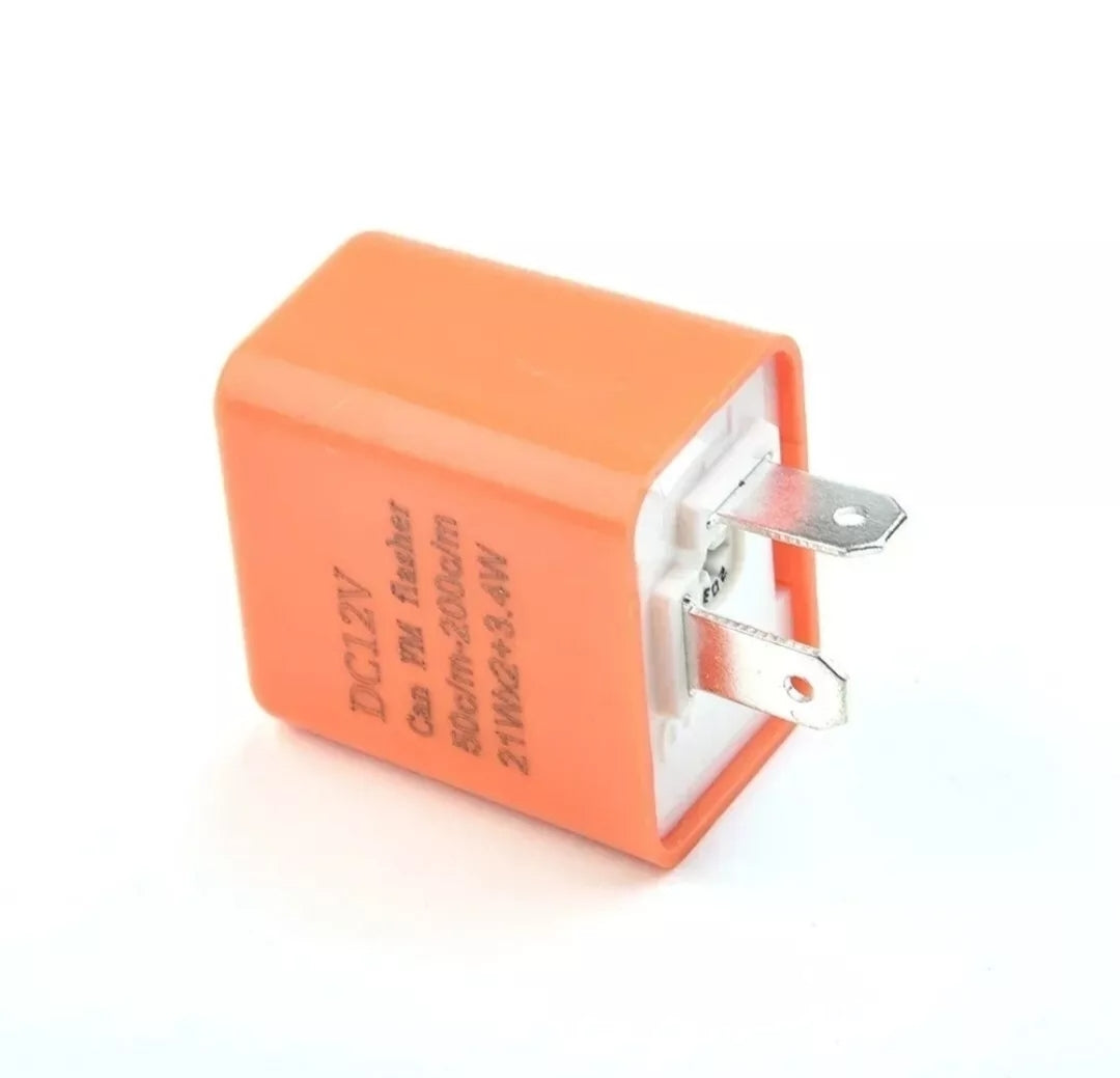 RELÈ RELE UNIVERSALE PER FRECCE LED MOTO 2PIN 12V 21W LAMPEGGIO REGOLABILE