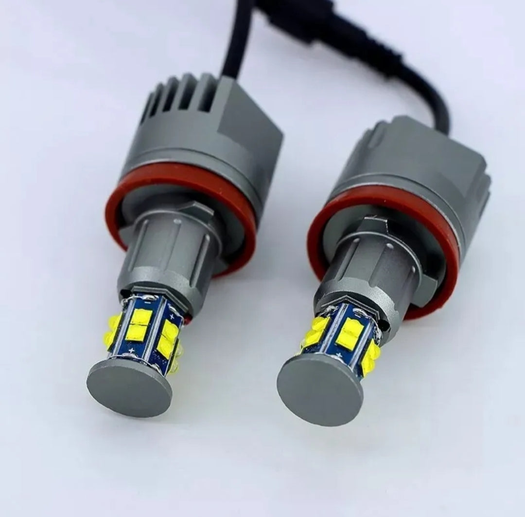 LAMPADE LED ANGEL EYES H8 PER BMW X6 E71 120W LUCI DI POSIZIONE 6000K