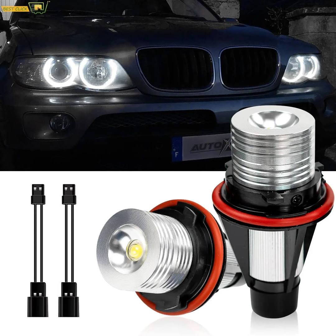 LAMPADE LED CREE 10W ANGEL EYES BMW SERIE 1 E87 PRE LCI FINO AL 2007 CANBUS