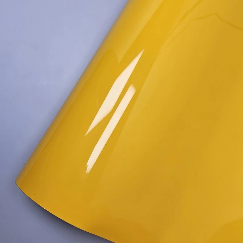 Pellicola Adesiva Giallo Lucido 30x152Cm Wrapping Auto Moto Glossy In Vinile