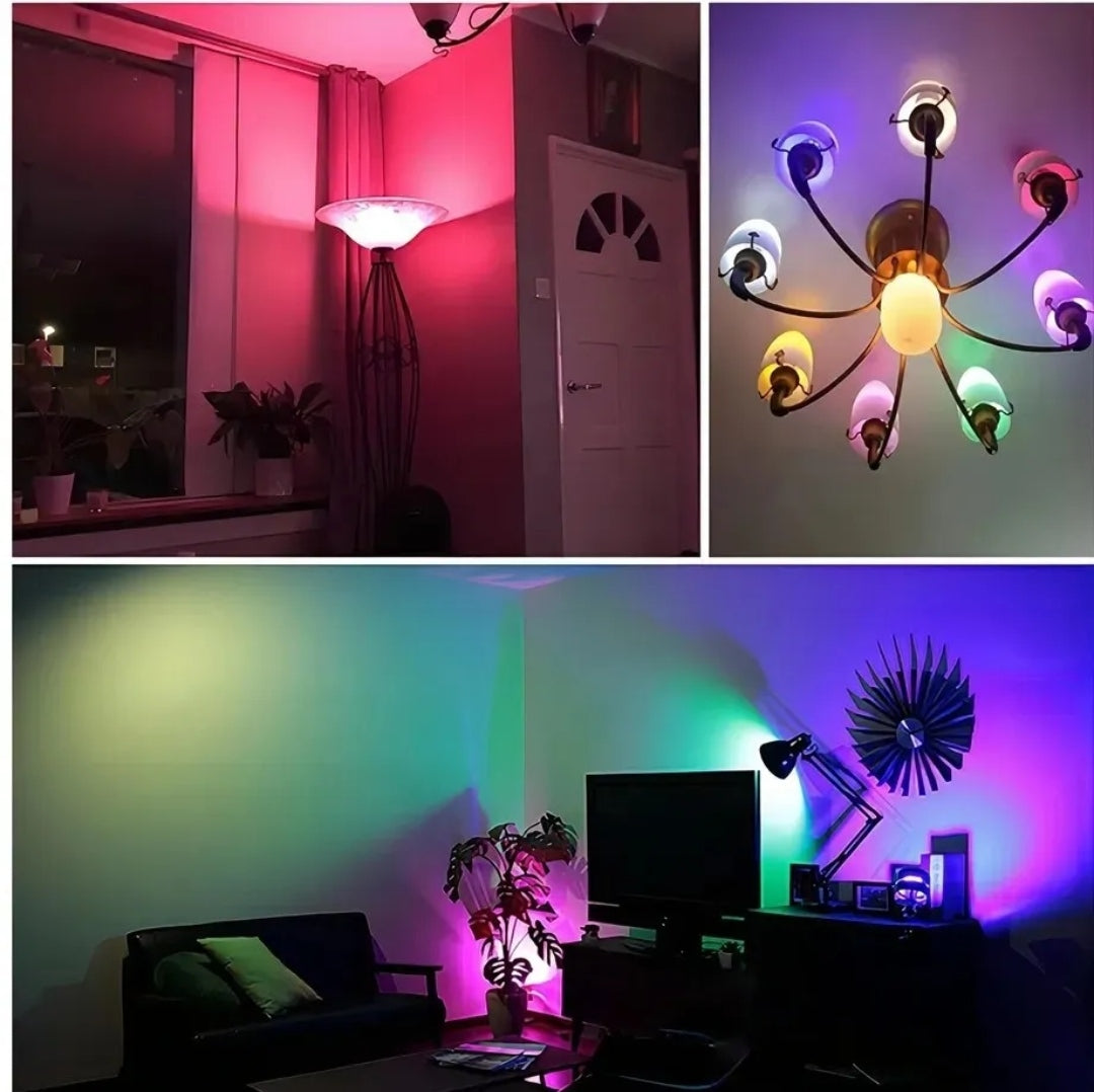LAMPADA LED RGB+W E27 APP BLUETOOTH SMART LAMPADINA DIMMER 16 COLORI IOS ANDROID