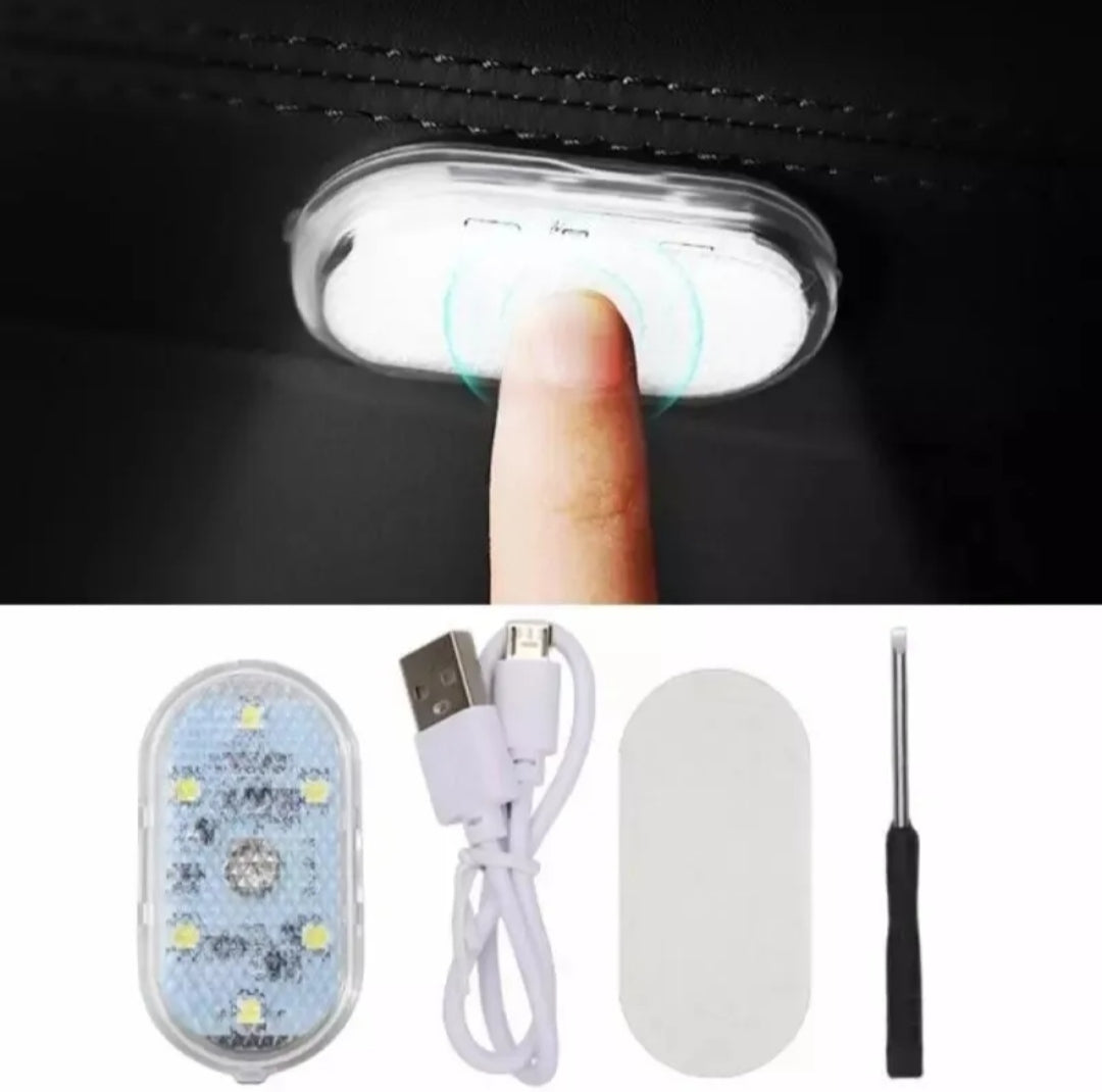 Luce Led Touch Ricarica USB Per Abitacolo Interni Auto