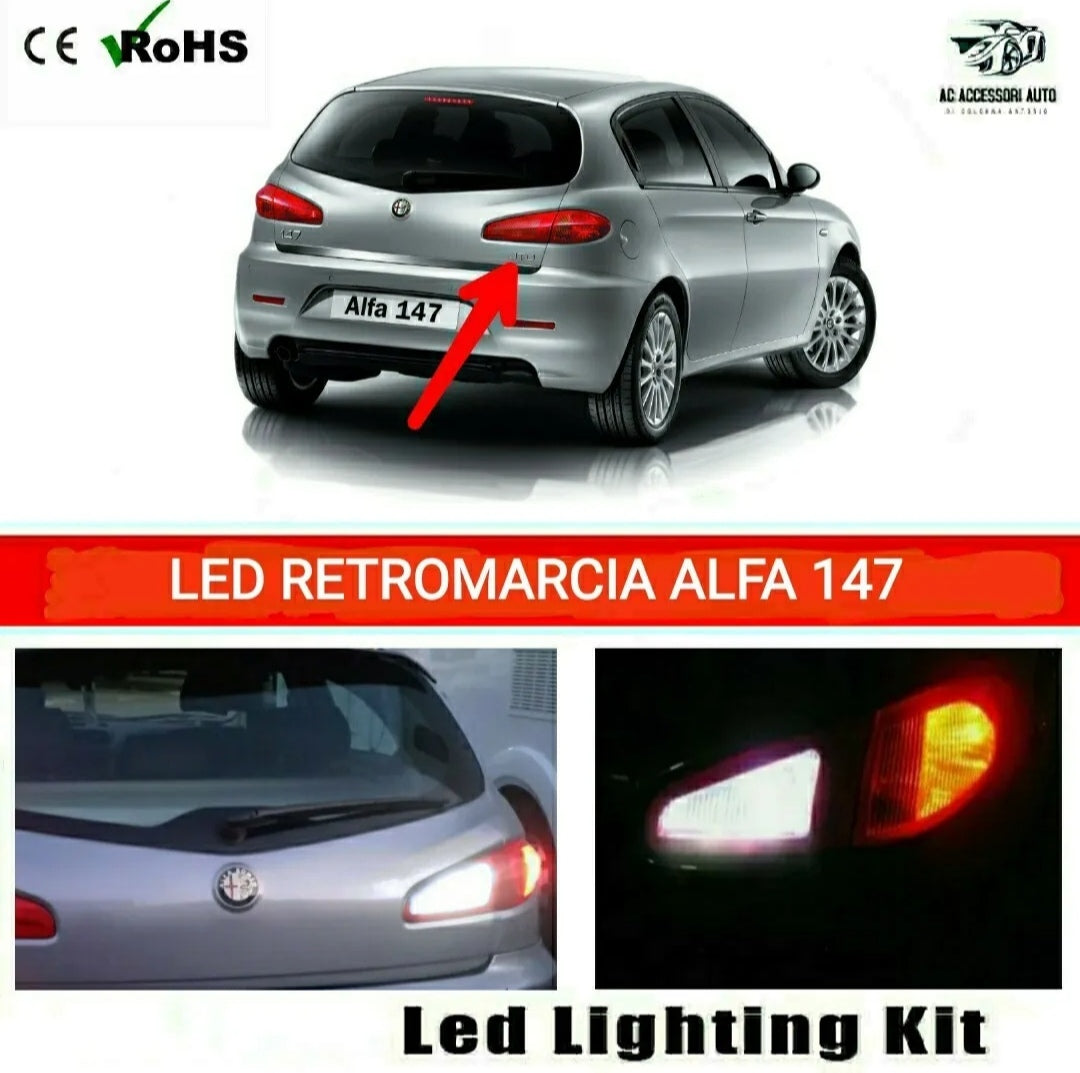 LAMPADA RETROMARCIA LED ALFA ROMEO 147 CANBUS 6000K